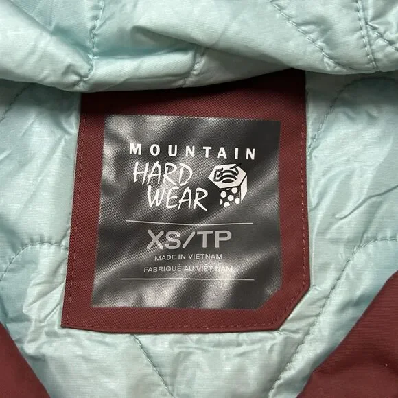 Mountain Hardwear Women's XS Barnsie Winter Ski Snow Jacket NEW Maroon MRSP $285 - Picture 12 of 16